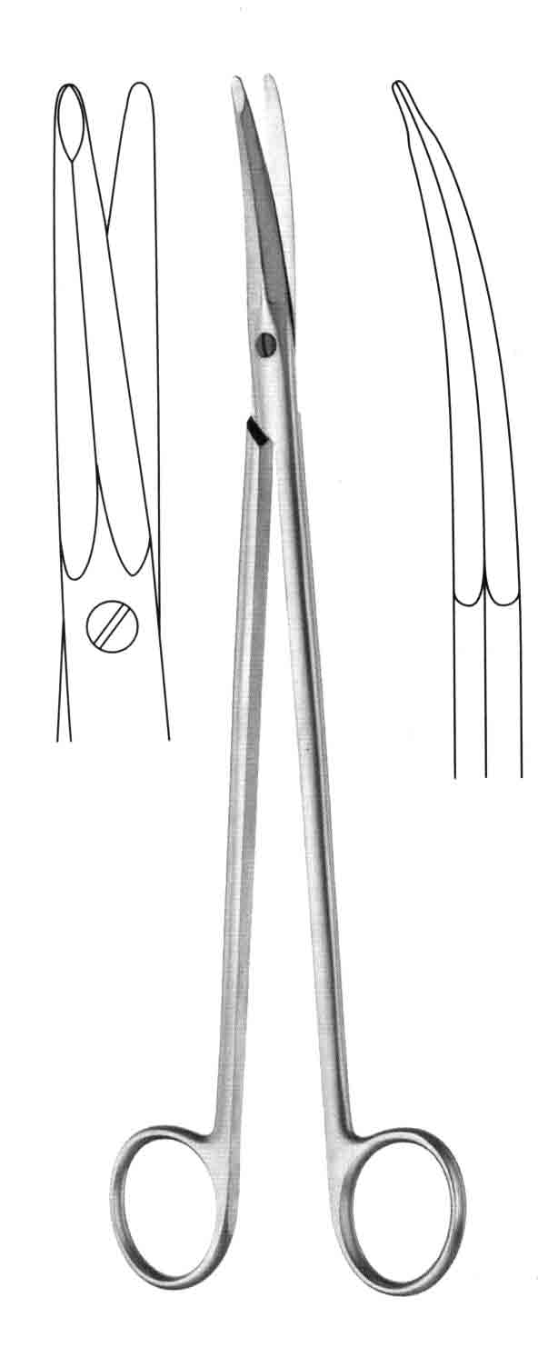 GORNEY MAKAS SİYAH SAPLI EĞRİ MAGİC CUT 23CM 